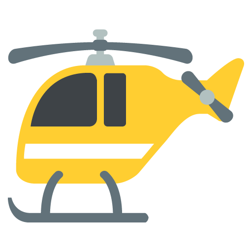 Vehicle Helicopter Yellow