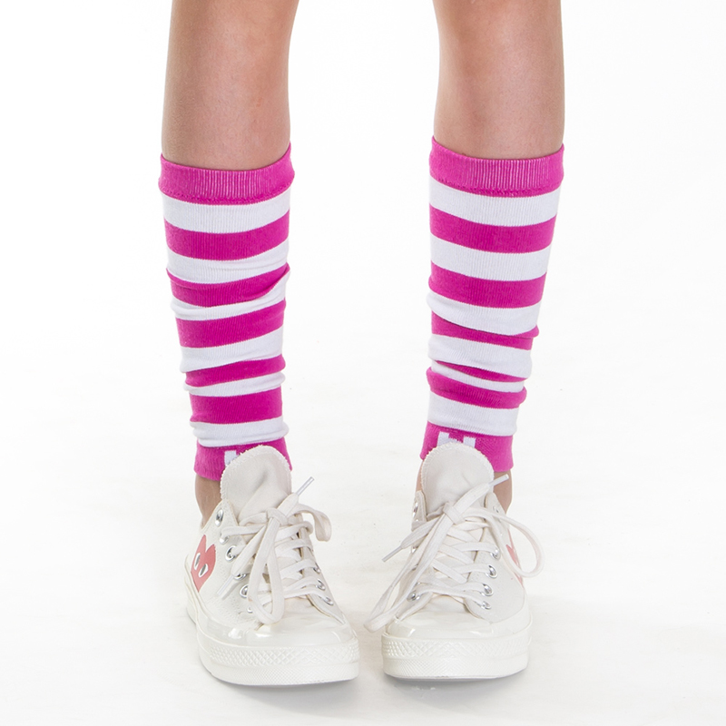 Hot Pink Stripe Leggings - 0
